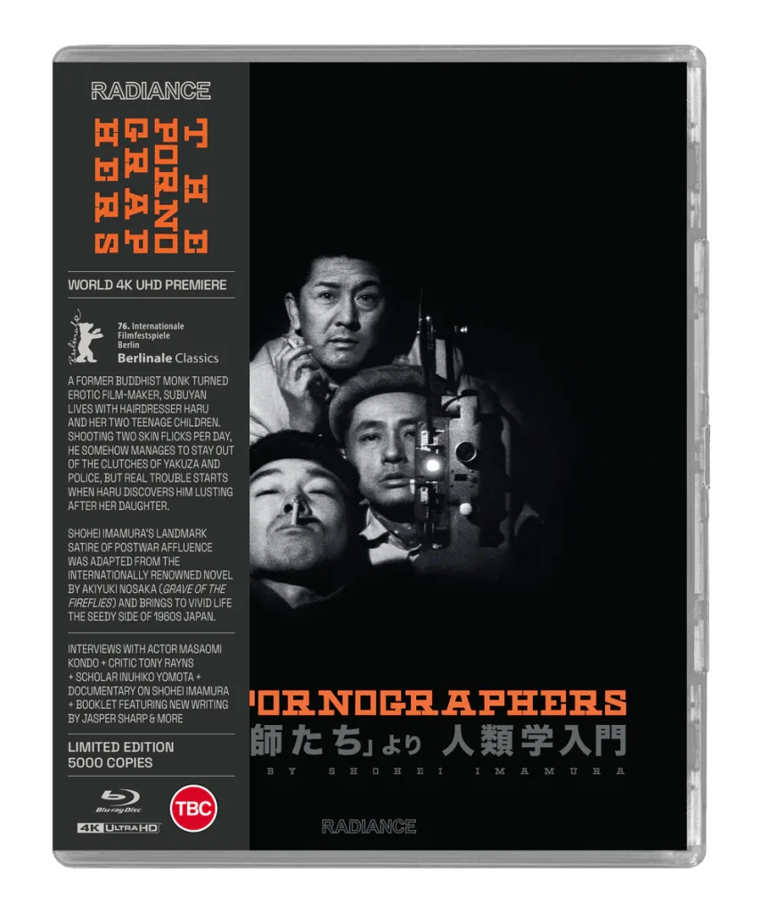Pornographers Limited Edition 4K UHD/Blu Ray